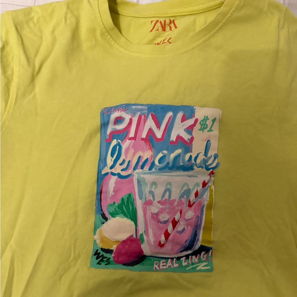 Zara Mens Lemonade Graphic Tee - Yellow